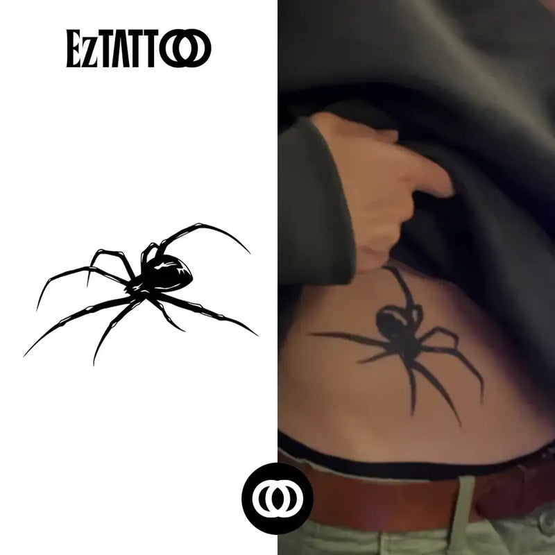 Estilo e Audácia com Durabilidade Tatuagem Temporária Aranha
