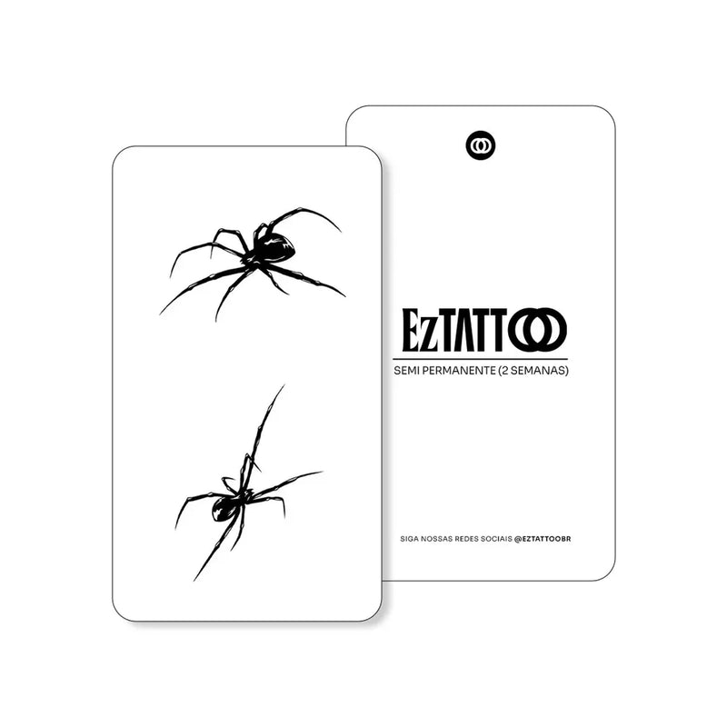 Estilo e Audácia com Durabilidade Tatuagem Temporária Aranha