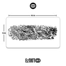 Samurai Koi Braço Fechado Tatuagem Temporária