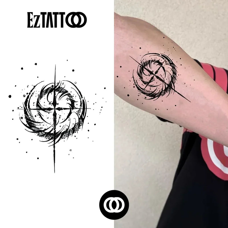 Espiral Artística Tatuagem Temporária