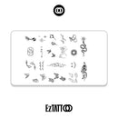 Romântica Minimalista Tatuagem Temporária