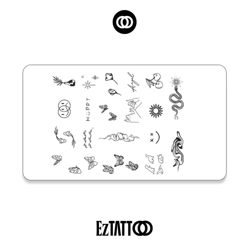 Romântica Minimalista Tatuagem Temporária