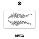 Ramo de Flores Tatuagem Temporária Delicada