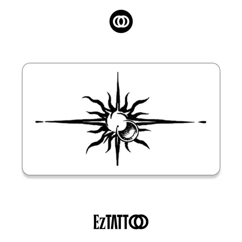 Sol Místico Tatuagem Temporária