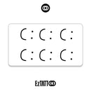 Sorriso Minimalista Tatuagem Temporária