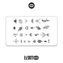 Floral e Simbólica Tatuagem Temporária