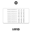 Numérica Personalizável Tatuagem Temporária