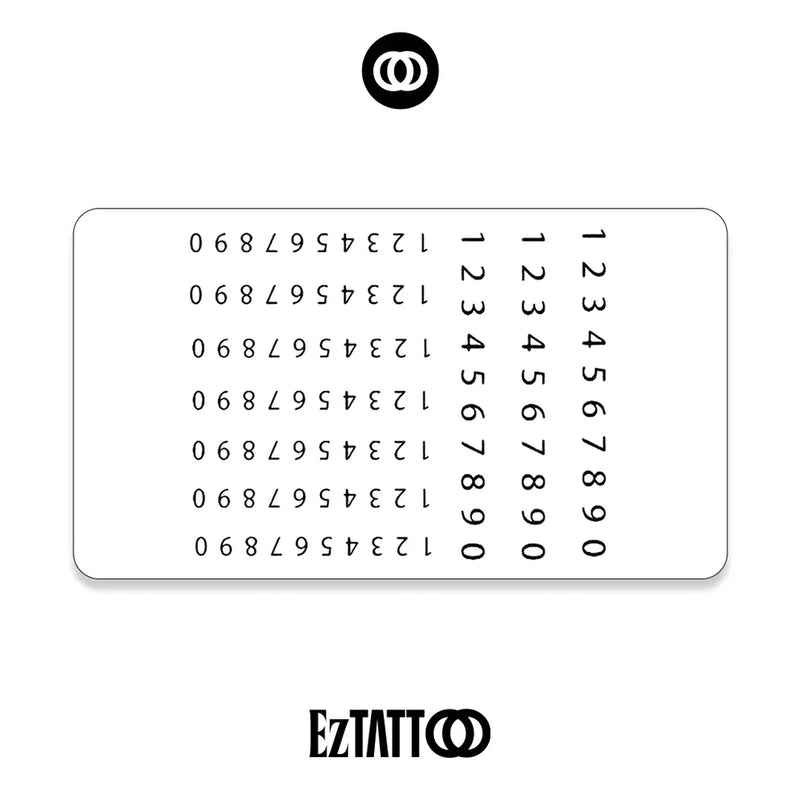 Numérica Personalizável Tatuagem Temporária