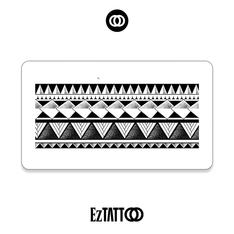 Tribal Geométrica Tatuagem Temporária