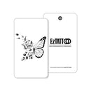 Borboleta com Rosas Tatuagem Temporária