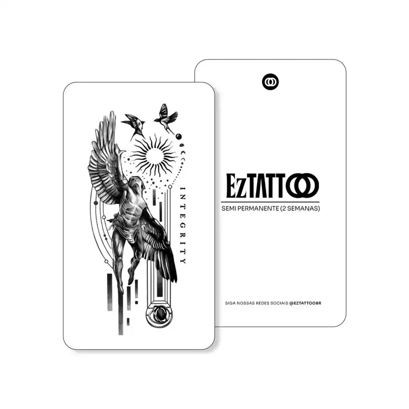Ascensão do Anjo Tatuagem Temporária
