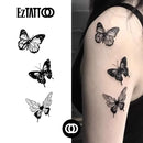 Borboletas Elegantes Tatuagem Temporária