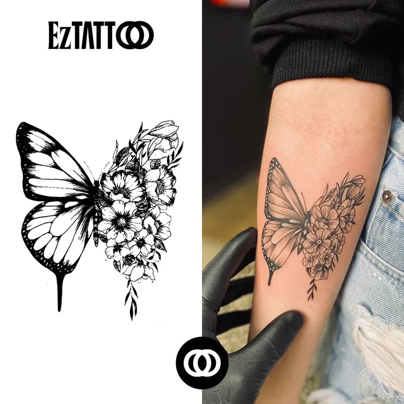 Borboleta Tatuagem Temporária