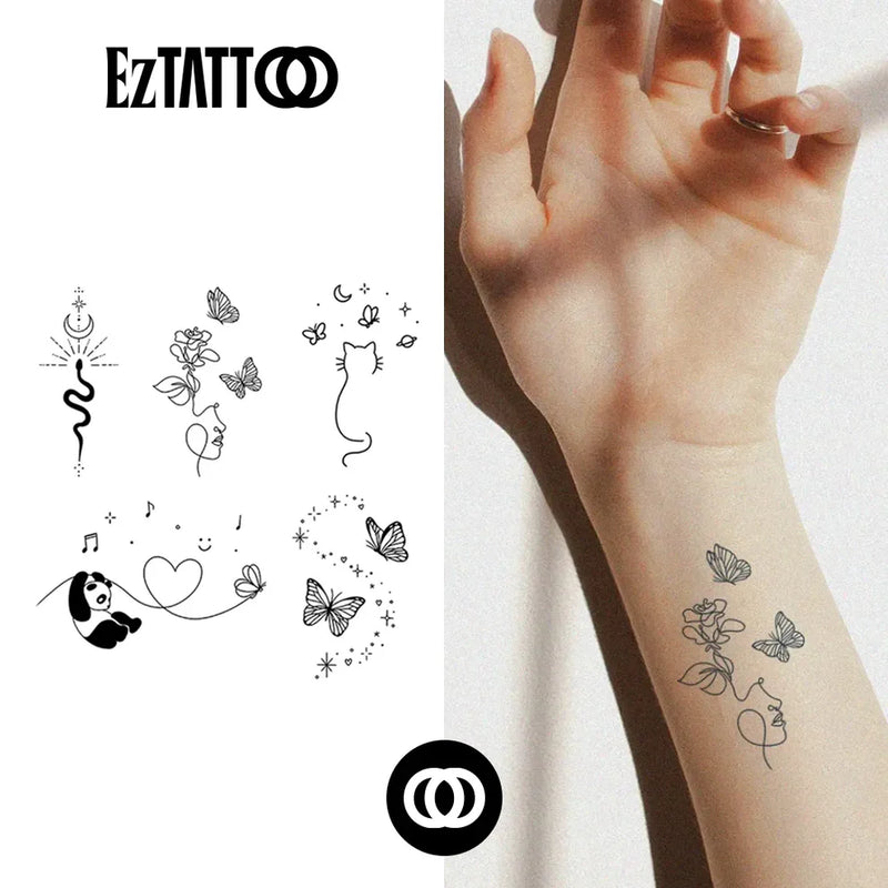 Abstrata Tatuagem Temporária