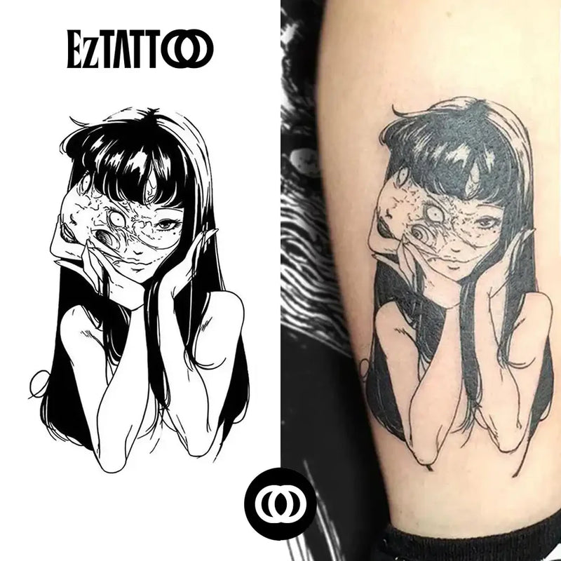 Meninas de Anime Japonês Tatuagem Temporária