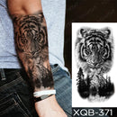 Tatuagem ''TIGRE '' Temporária Tattoo Fake a Prova D'água Unisex Realistas 3D Festa Social Verão Praia